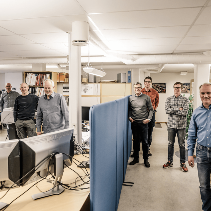 People att office smiling